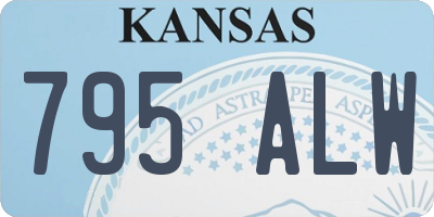 KS license plate 795ALW