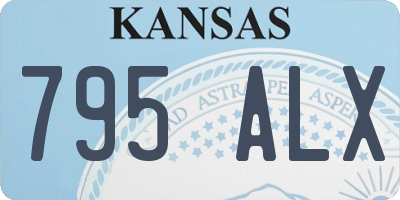 KS license plate 795ALX