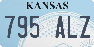 KS license plate 795ALZ