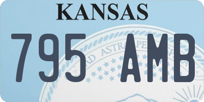KS license plate 795AMB