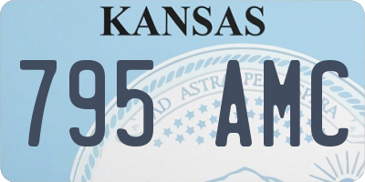 KS license plate 795AMC