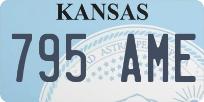 KS license plate 795AME