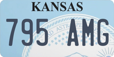 KS license plate 795AMG