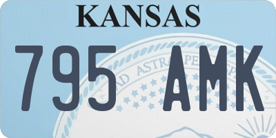 KS license plate 795AMK