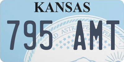 KS license plate 795AMT
