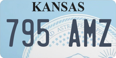 KS license plate 795AMZ