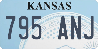 KS license plate 795ANJ