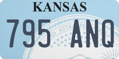 KS license plate 795ANQ