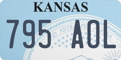 KS license plate 795AOL