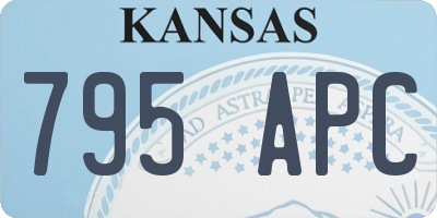 KS license plate 795APC