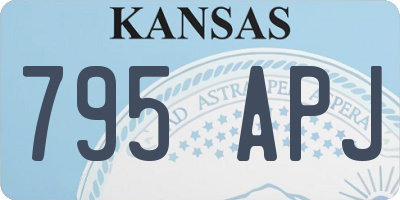 KS license plate 795APJ
