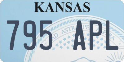 KS license plate 795APL