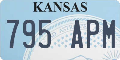 KS license plate 795APM