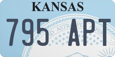 KS license plate 795APT