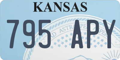 KS license plate 795APY
