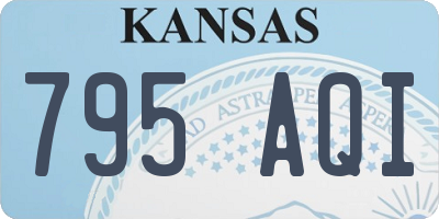 KS license plate 795AQI