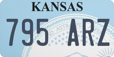 KS license plate 795ARZ