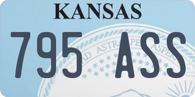 KS license plate 795ASS