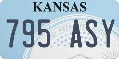 KS license plate 795ASY