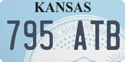 KS license plate 795ATB