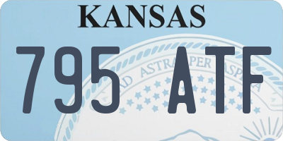 KS license plate 795ATF