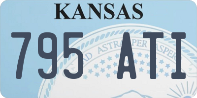 KS license plate 795ATI