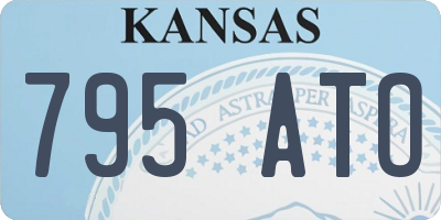 KS license plate 795ATO