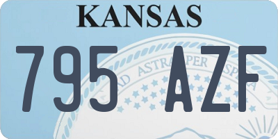 KS license plate 795AZF