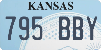 KS license plate 795BBY