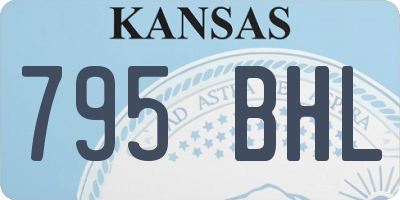 KS license plate 795BHL