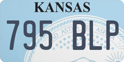 KS license plate 795BLP