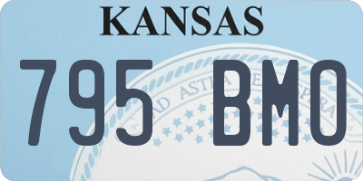 KS license plate 795BMO