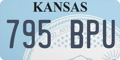 KS license plate 795BPU
