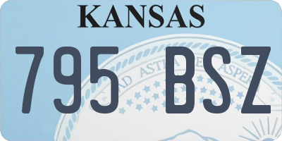 KS license plate 795BSZ