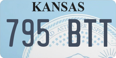 KS license plate 795BTT