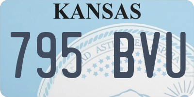 KS license plate 795BVU