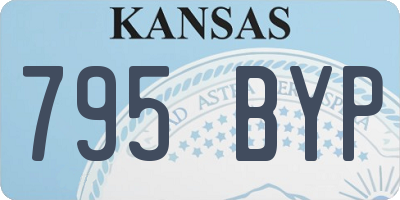 KS license plate 795BYP