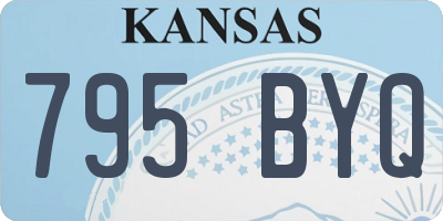 KS license plate 795BYQ