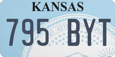 KS license plate 795BYT