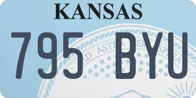 KS license plate 795BYU