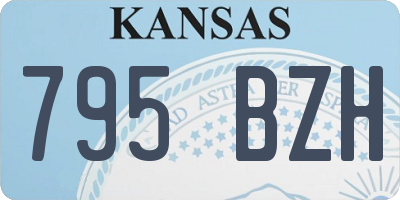 KS license plate 795BZH