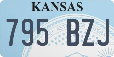 KS license plate 795BZJ