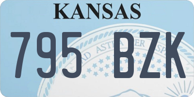 KS license plate 795BZK