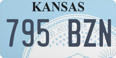 KS license plate 795BZN