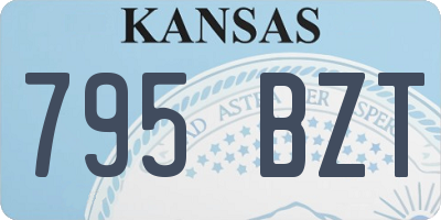 KS license plate 795BZT