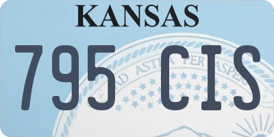KS license plate 795CIS