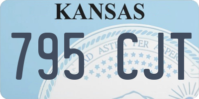 KS license plate 795CJT
