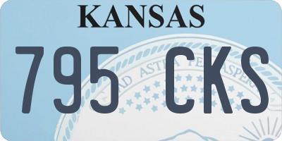 KS license plate 795CKS