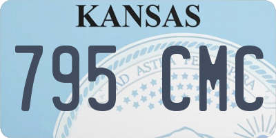 KS license plate 795CMC