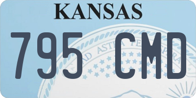 KS license plate 795CMD
